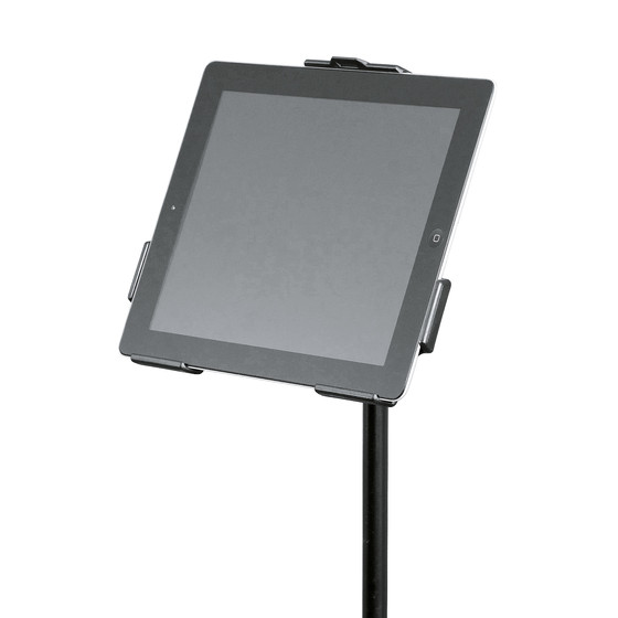 K&M 19712 iPad-Stativhalter schwarz 3/8&rdquo; (iPad 2/3/4)