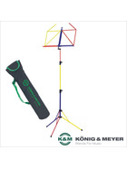 Bundle K&M 100/5 Notenpult-Set rainbow bunt mit Tasche 10012