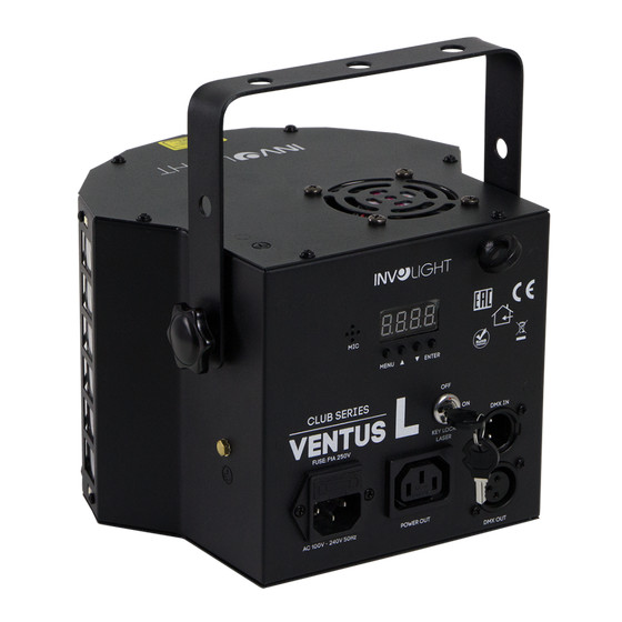 Involight VENTUS L LED Effekt Derby Laser Strobe, IR-Fern, DMX Sound